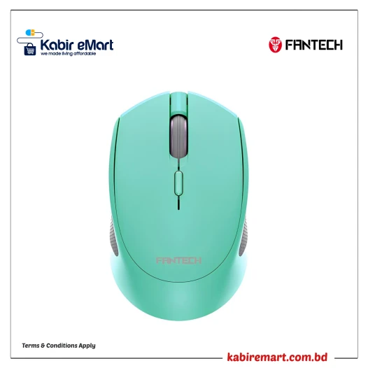 Fantech W190 Dual Mode 2.4Ghz Bluetooth Wireless Mouse Mint Edition