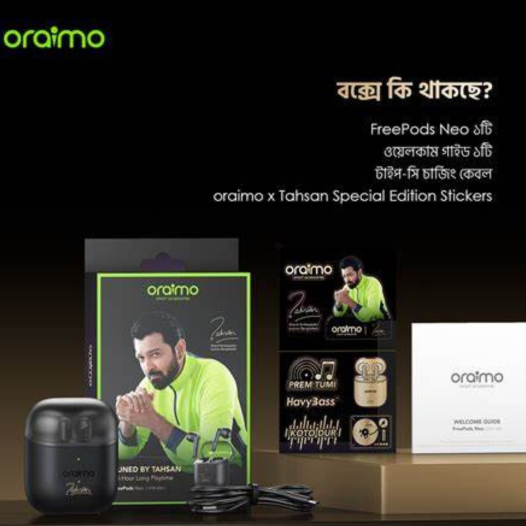 Oraimo Free Pods Neo x Tahsan True Wireless Earbuds (OTW-330S)