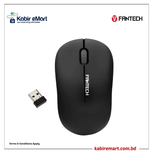 FANTECH W188 2.4GHz Wireless Office Mouse Black