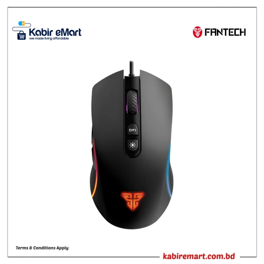 Fantech X16 V2 Thor II 6 Button RGB USB Gaming Mouse Black