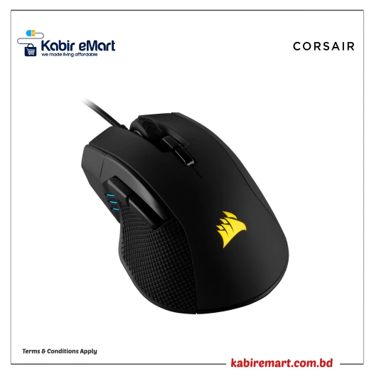 Corsair Iron claw RGB FPS MOBA USB Gaming Mouse Black