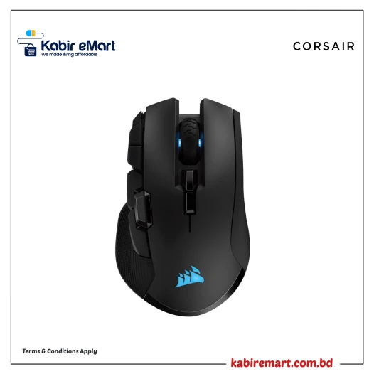 Corsair Iron claw Wireless Bluetooth USB Gaming Mouse Black