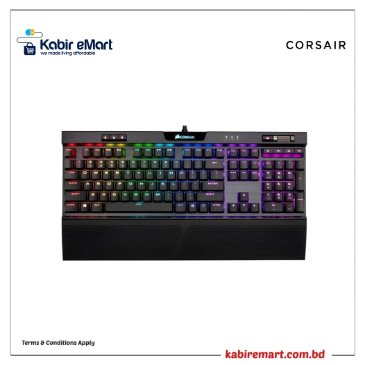 Corsair K70 RGB MK.2 Low Profile Mechanical Gaming Keyboard Cherry MX-Low Profile Red