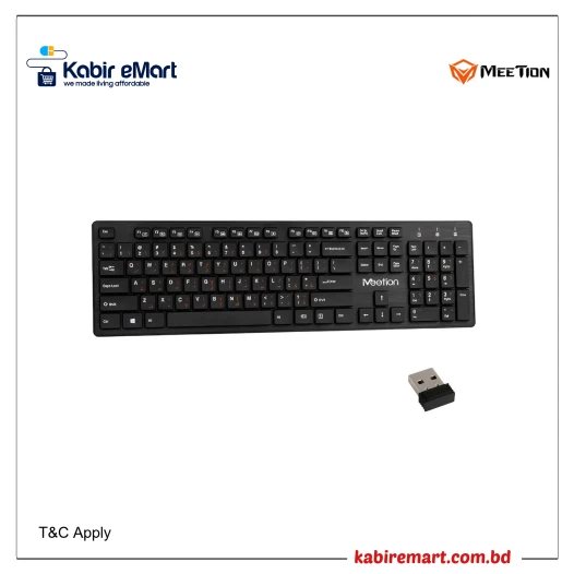 Meetion MT-WK841 Slim 2.4G Wireless Chocolate Keyboard