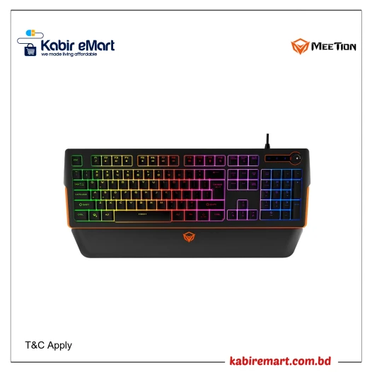 Meetion MT-K9520 RGB Magnetic Wrist Rest Gaming Keyboard