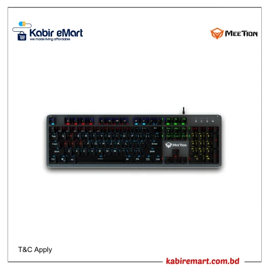 Meetion MT-MK007 RGB Mechanical Blue Switch Gaming Keyboard
