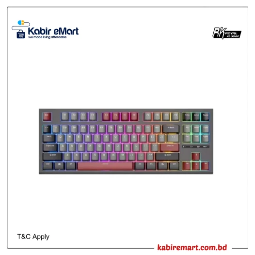 Royal Kludge RK R87 RGB Hot-Swappable Brown Switch Mechanical Keyboard