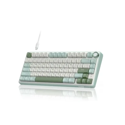 Royal Kludge RK R75 RGB Hot-Swappable Silver Switch Mechanical Keyboard