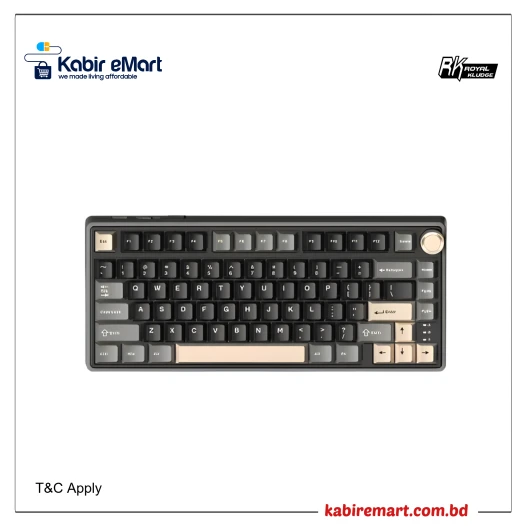 Royal Kludge RK R75 Brown Switch RGB Hot-Swappable Mechanical Keyboard
