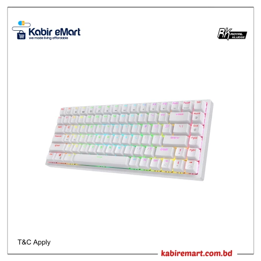 ROYAL KLUDGE RK84 RGB Wireless Mechanical Gaming Keyboard Blue Switch