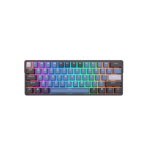 Royal Kludge RK61 Plus Tri Mode RGB 61 Keys Hotswappable Mechanical Brown Switch Gaming Keyboard