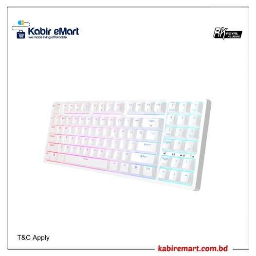 Royal Kludge RK92 Tri Mode RGB 92 Keys Hotswappable Mechanical Red Switch Gaming Keyboard
