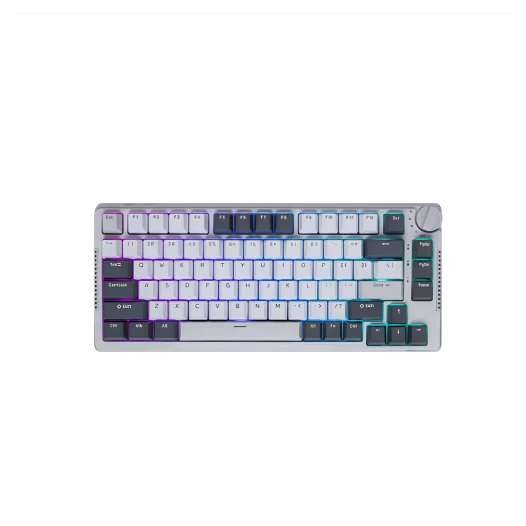Royal Kludge RK H81 RGB Tri-Mode Hot-Swappable Cyan Switch Mechanical Keyboard