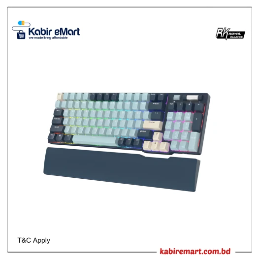 Royal Kludge RK96 RGB Hot-Swappable Tri-Mode Brown Switch Wireless Mechanical Keyboard