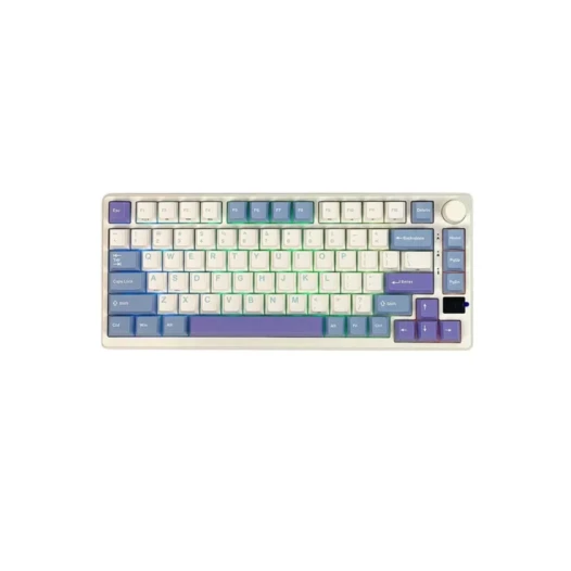 Royal Kludge RK M75 RGB Tri-Mode Hot-Swappable Silver Switch Mechanical Keyboard