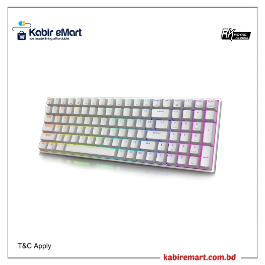 ROYAL KLUDGE RK100 RGB Wireless Mechanical Keyboard Blue Switch