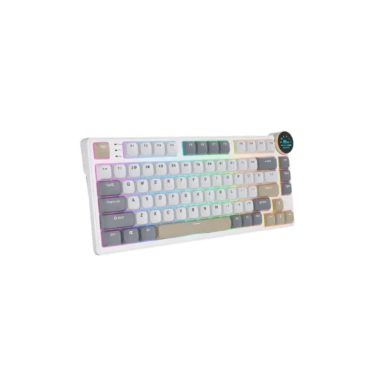 Royal Kludge N80 Low-Profile Tri-Mode RGB Mechanical Keyboard Pearly Dawn