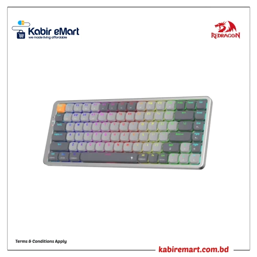 Redragon AZURE K652 84 Key RGB Mechanical Gaming Keyboard