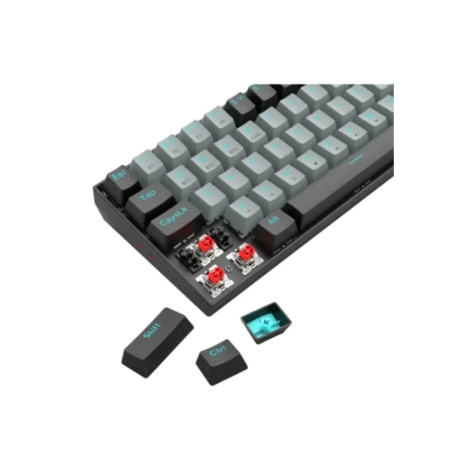 Redragon K662 Gray-Black Red Switch Bluetooth Wireless Mechanical Keyboard
