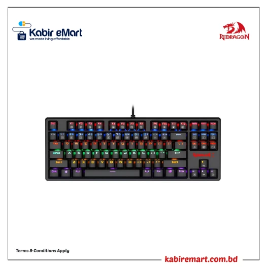 Redragon K576R DAKSA LED Rainbow Backlit Mechanical Gaming Keyboard