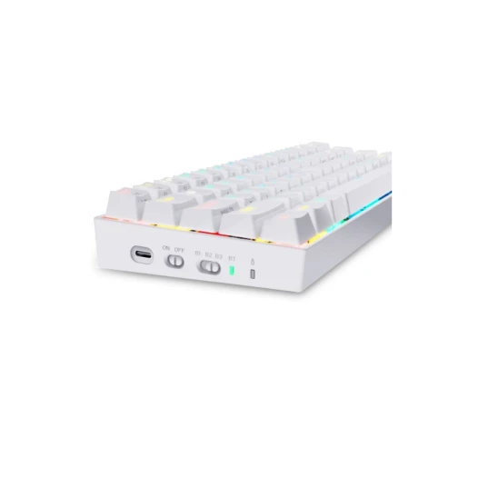 Redragon K530 Draconic 60% Compact RGB Wireless Mechanical Blue Switch Gaming Keyboard White
