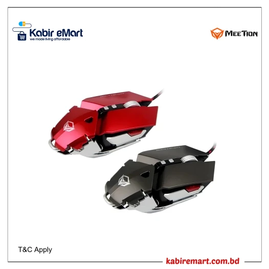 Meetion MT-M985 10 buttons Programmable Wired Metal Mechanical Gaming Mouse