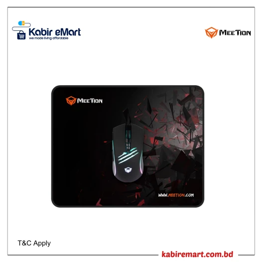 MeeTion MT-C011 Wired Gaming Mouse and Mouse Pad Combo
