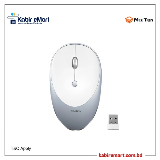 Meetion MT-R600 2.4GHz Slim Rechargeable Silent Wireless Mouse