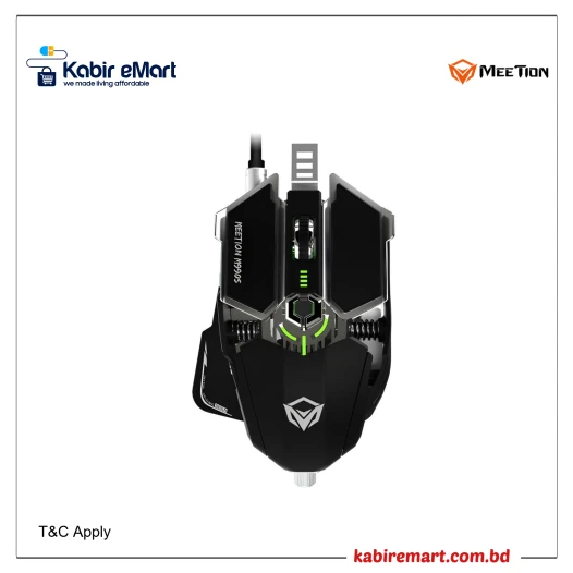 Meetion MT-M990S Wired RGB Programmable Mechanical Gaming Mouse