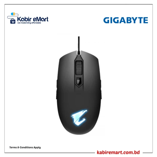 Gigabyte Aorus M2 7 Button USB RGB Gaming Mouse Black