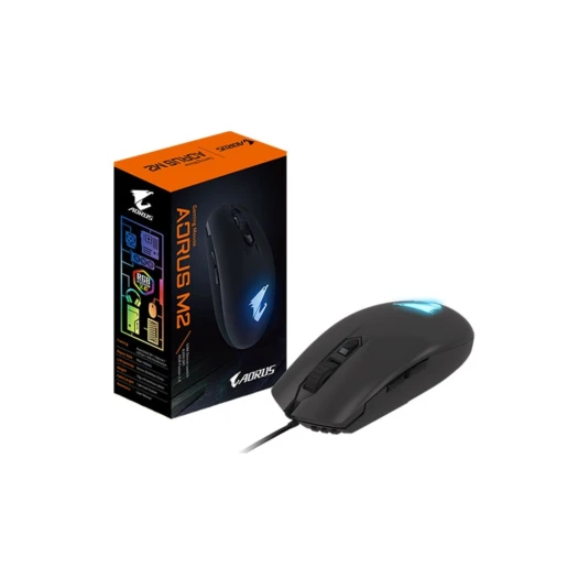 Gigabyte Aorus M2 7 Button USB RGB Gaming Mouse Black