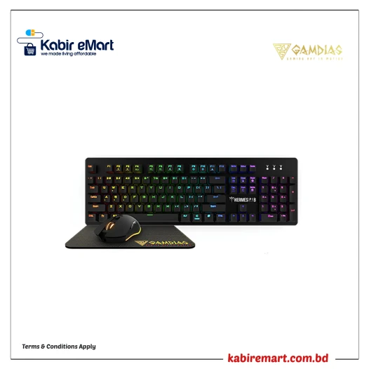 Gamdias HERMES P1B RGB Mechanical 3 in 1 Gaming Combo