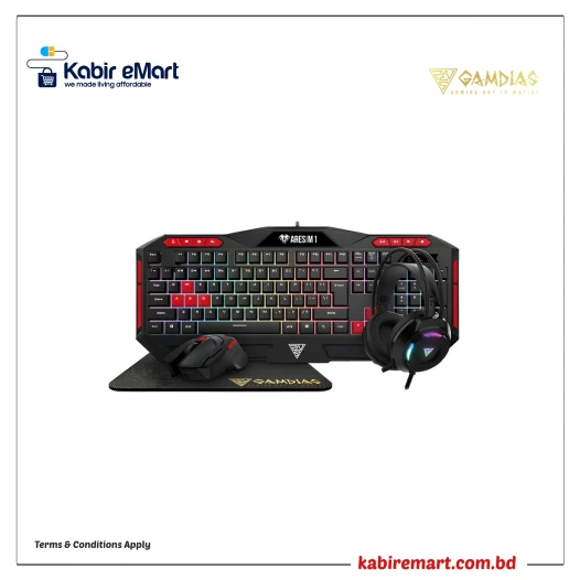 Gamdias POSEIDON M2 4 in 1 Gaming Combo