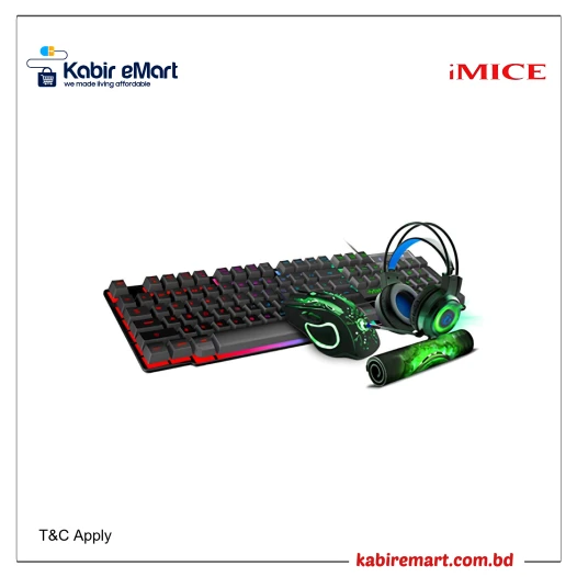 IMICE GK-490 4-in-1 Gaming Kit Combo