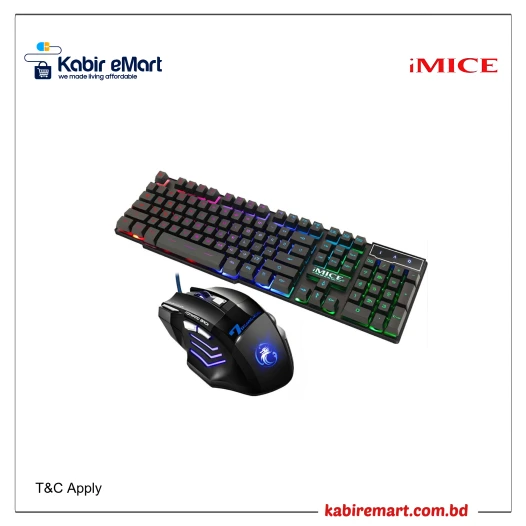 IMICE AN-300 RGB Gaming Keyboard and Mouse Combo