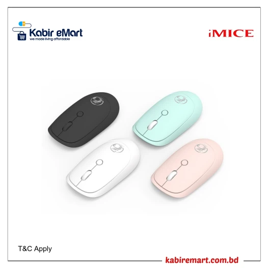 iMice G3 Super Slim Silent Optical Wireless Mouse