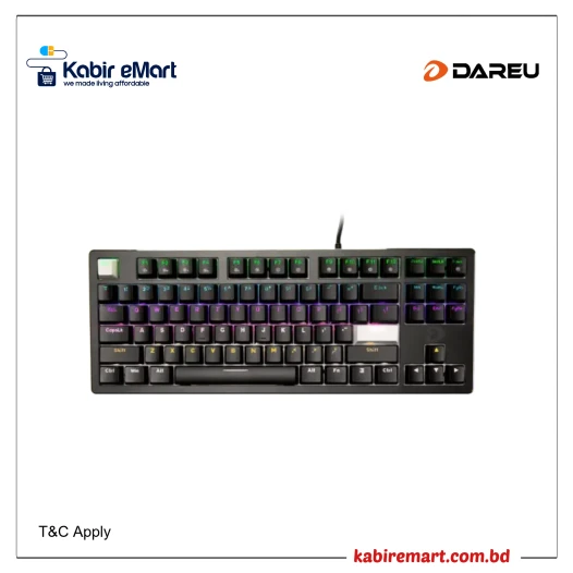 Dareu EK87 V2 Wired Rainbow RGB Brown Switch Mechanical Gaming Keyboard